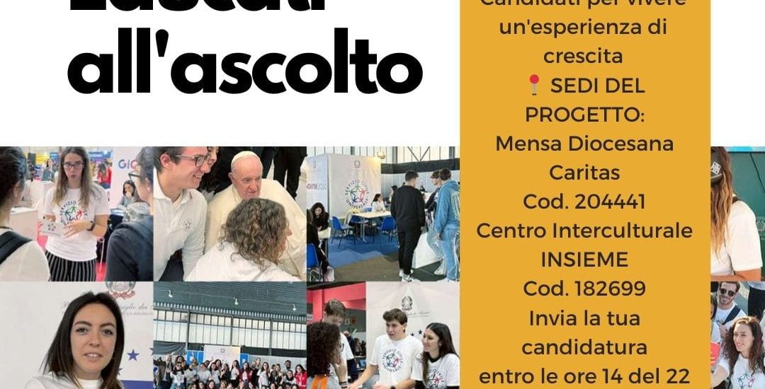 progetto just listen scu caritas